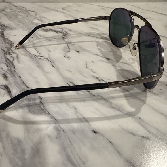 Rock Night 8503 Sunglasses Frame Mens Polished Silver Full Rim Aviator 58-11-135 - Picture 3 of 6